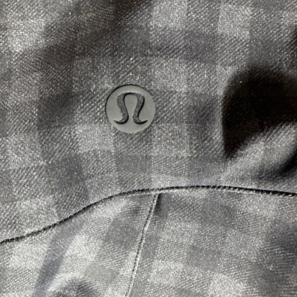 Lululemon Here to There Pants Women's 2 Grey Gingham High Rise Plaid 7/8 Tapered - Picture 3 of 9